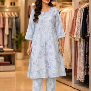 প্রজাপতি প্রিন্ট হালকা বেগুনি